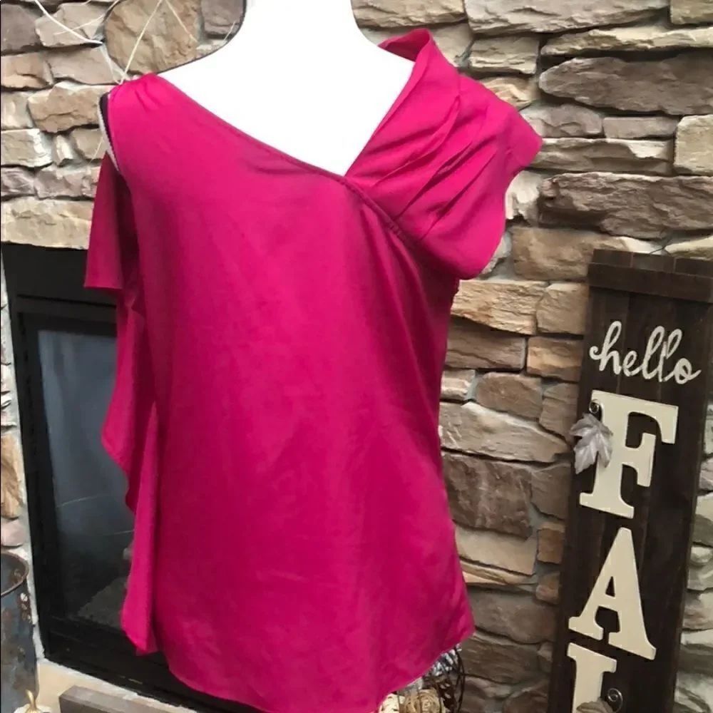 The Limited Fuchsia blouse 👚 size Small - Picture 4 of 7